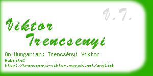 viktor trencsenyi business card
